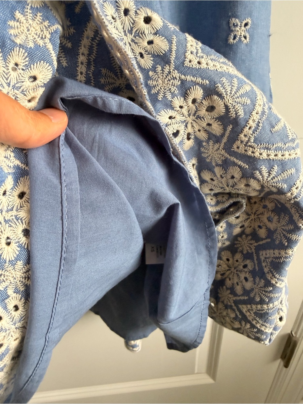 NWOT TUCKERNUCK Chambray Embroidered Crawford Dress - Picture 7 of 13